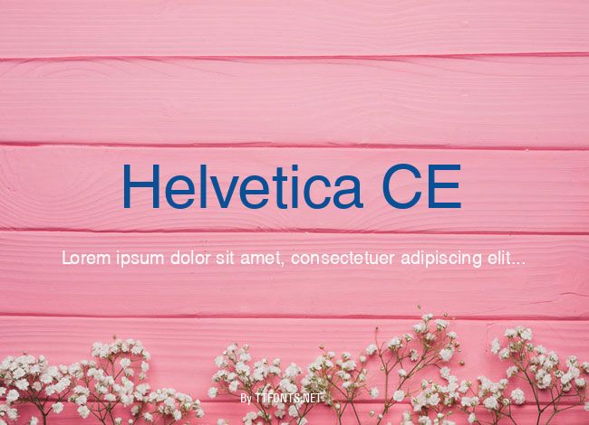 Helvetica CE example